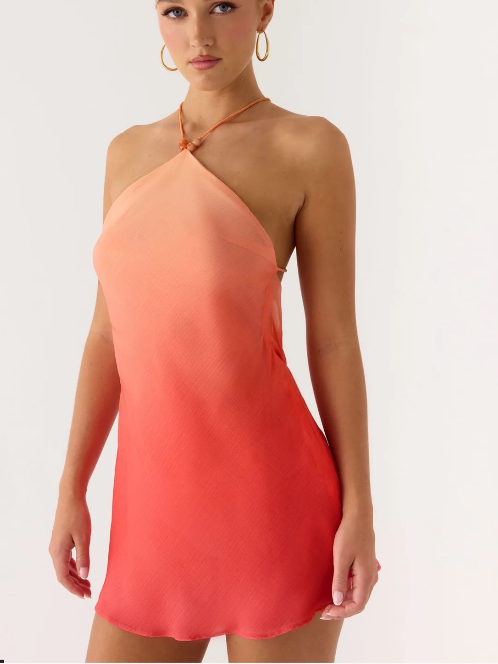 Peppermayo Halter Ombre Mini Dress